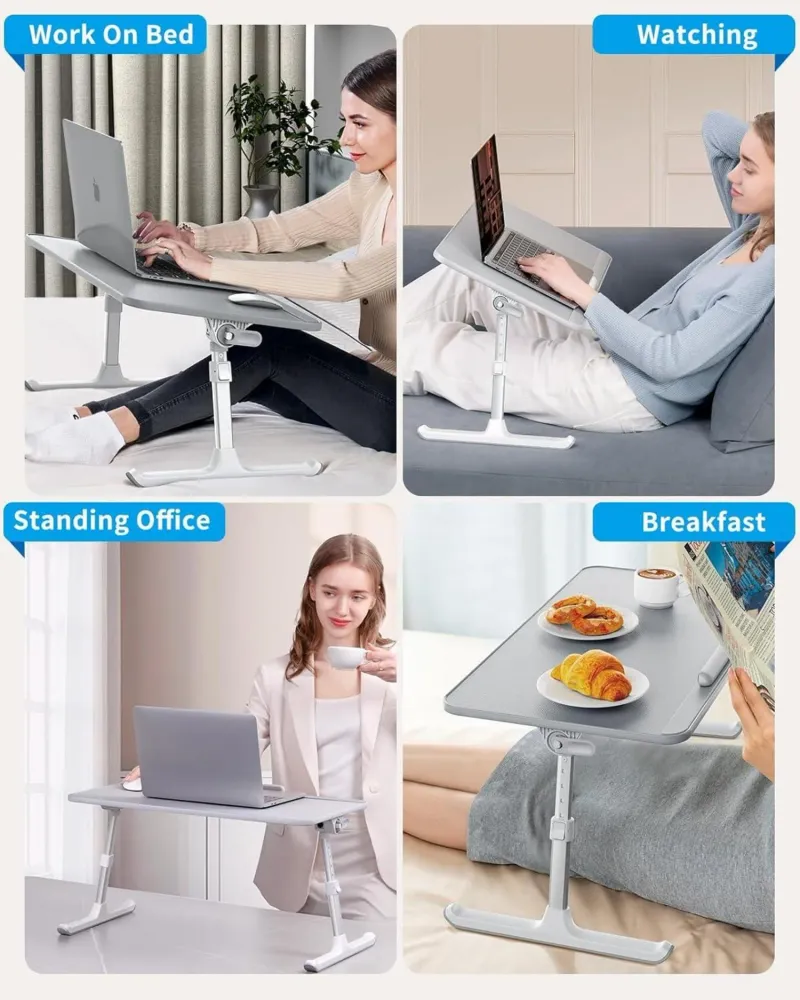 Laptoptisch fürs Bett höhenverstellbar Neigungswinkel