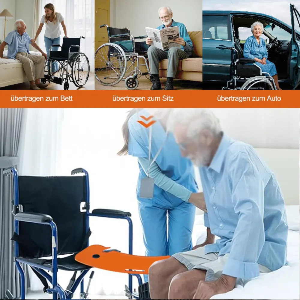 Rutschbrett für Rollstuhlfahrer Patientenlifter Rutschbrett, Transferbrett, Transfer von Patienten oder Handica aus dem Ro...