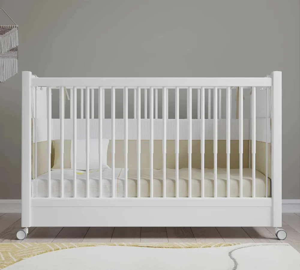 WHEEL BABY BETT WHITE (60x120 cm)