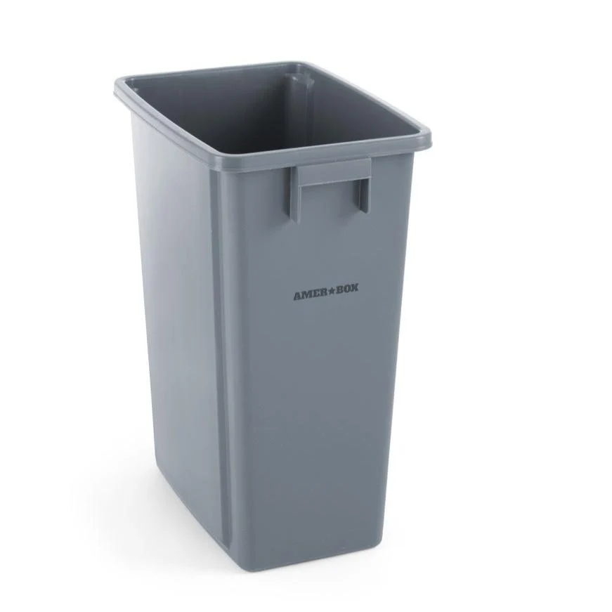 Abfalleimer schmal, AmerBox, 60L, Hellgrau, 455x315x(H)580mm