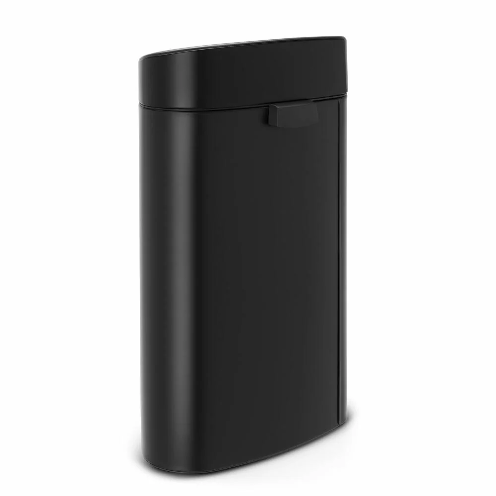 Brabantia Mülleimer Touch Bin New, Abfalleimer, Müllbehälter, Stahl, Matt Black, 40 L, 114946