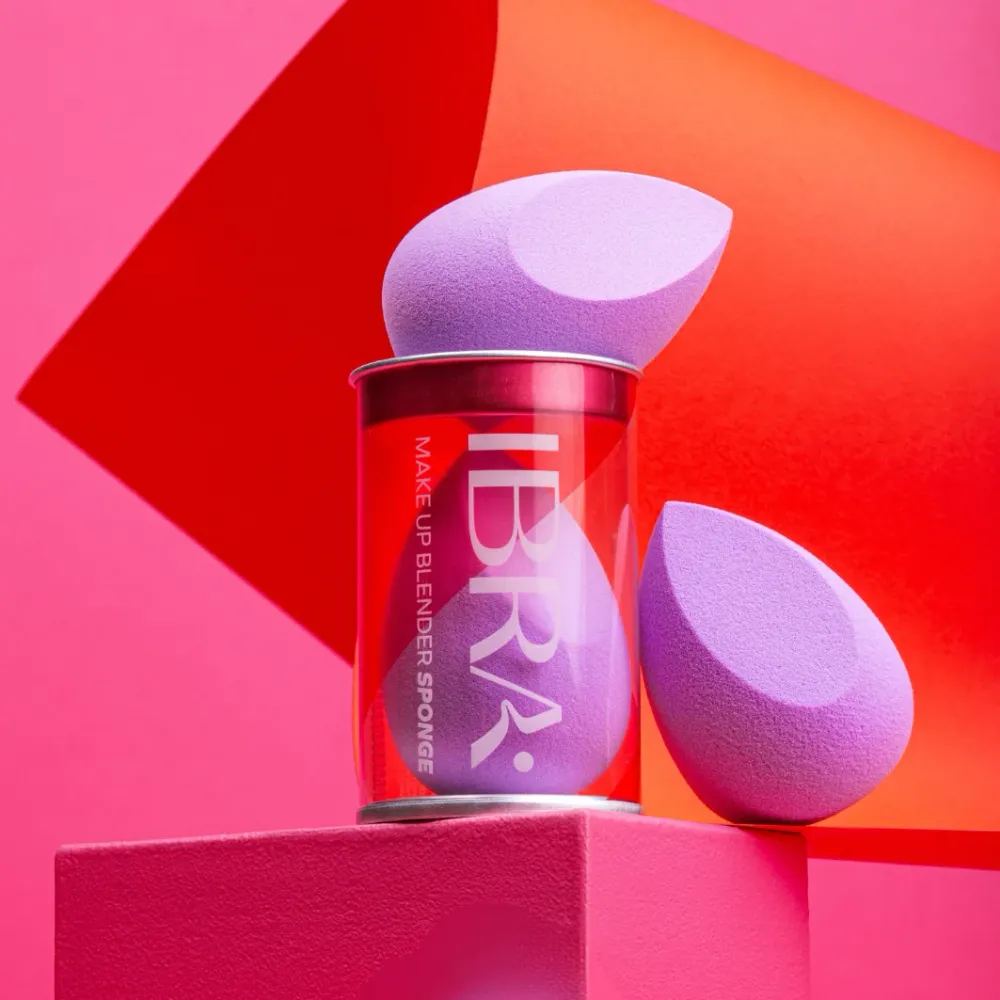 Schminkschwamm Blender Sponge lila Schminkschwamm von IBRA Makeup