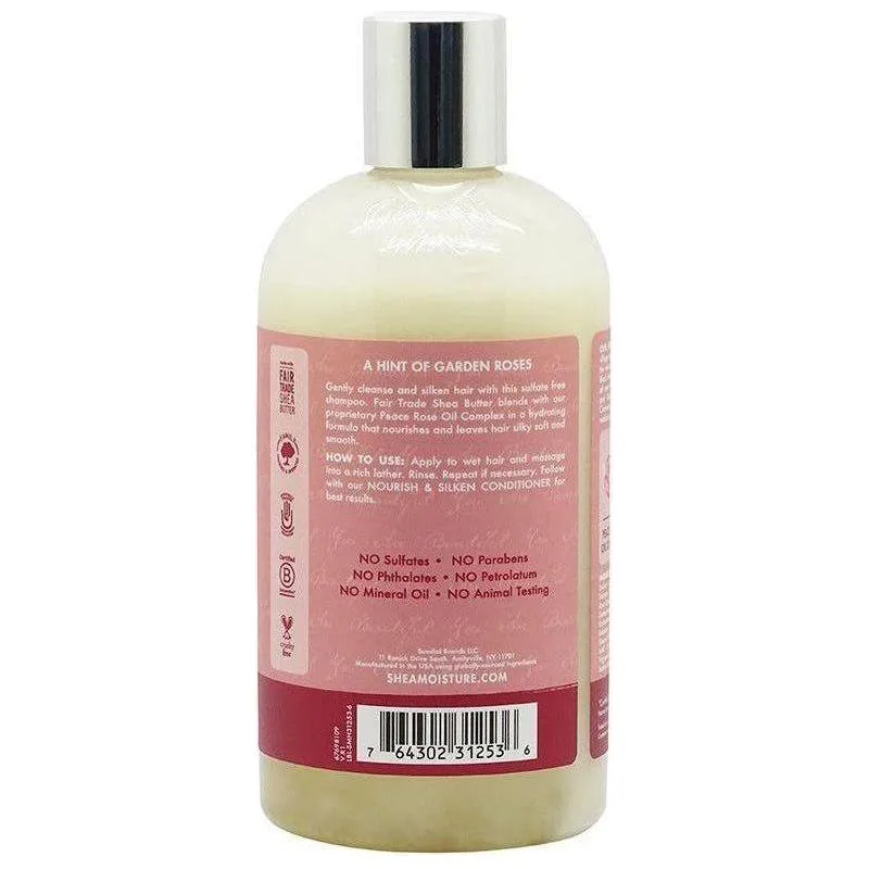 Shea Moisture Peace Rose Oil Complex Nourish & Silken Shampoo 384ml