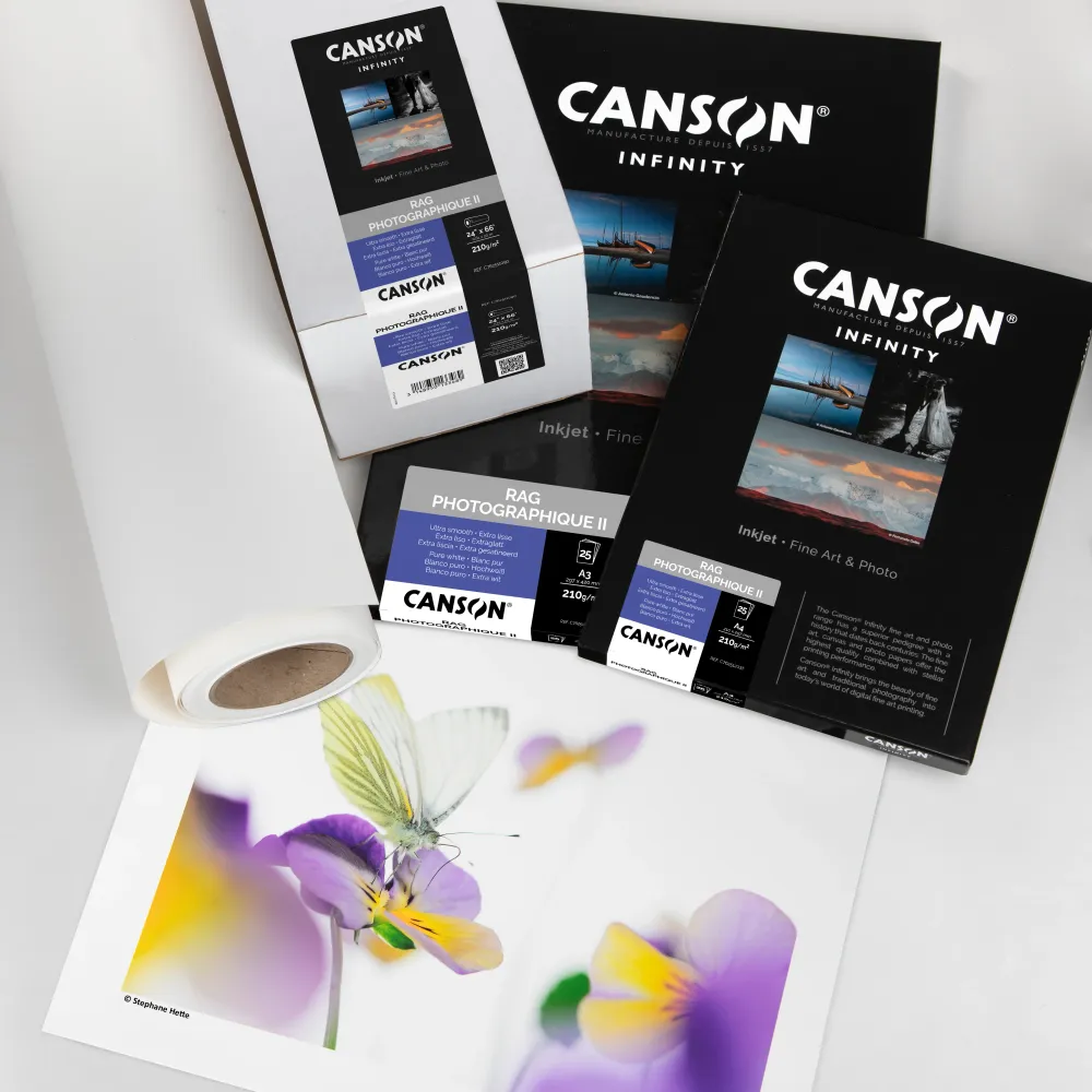 CANSON INFINITY - Rag Photographique II 210 | 17" x 20m Rolle