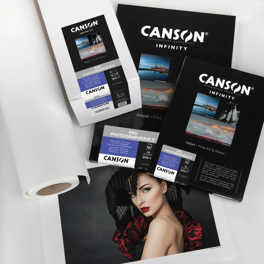 CANSON INFINITY - Rag Photographique II 310 | 24" x 12m Rolle