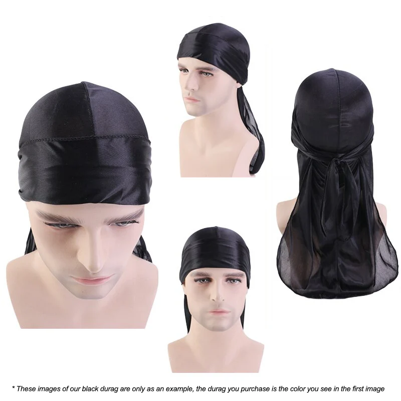 Durag / Du-rag / Bandana - Unisex - Kaki / Gold