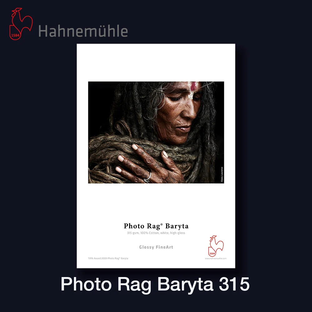 HAHNEMÜHLE Photo Rag Baryta 315 | 36" - 91,4cm x 12 m Rolle