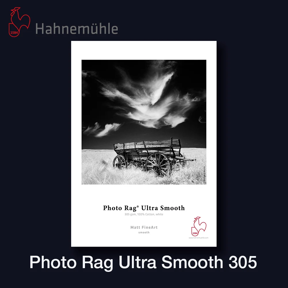 HAHNEMÜHLE Photo Rag Ultra Smooth 305 | 44" - 111,8cm x 12 m Rolle