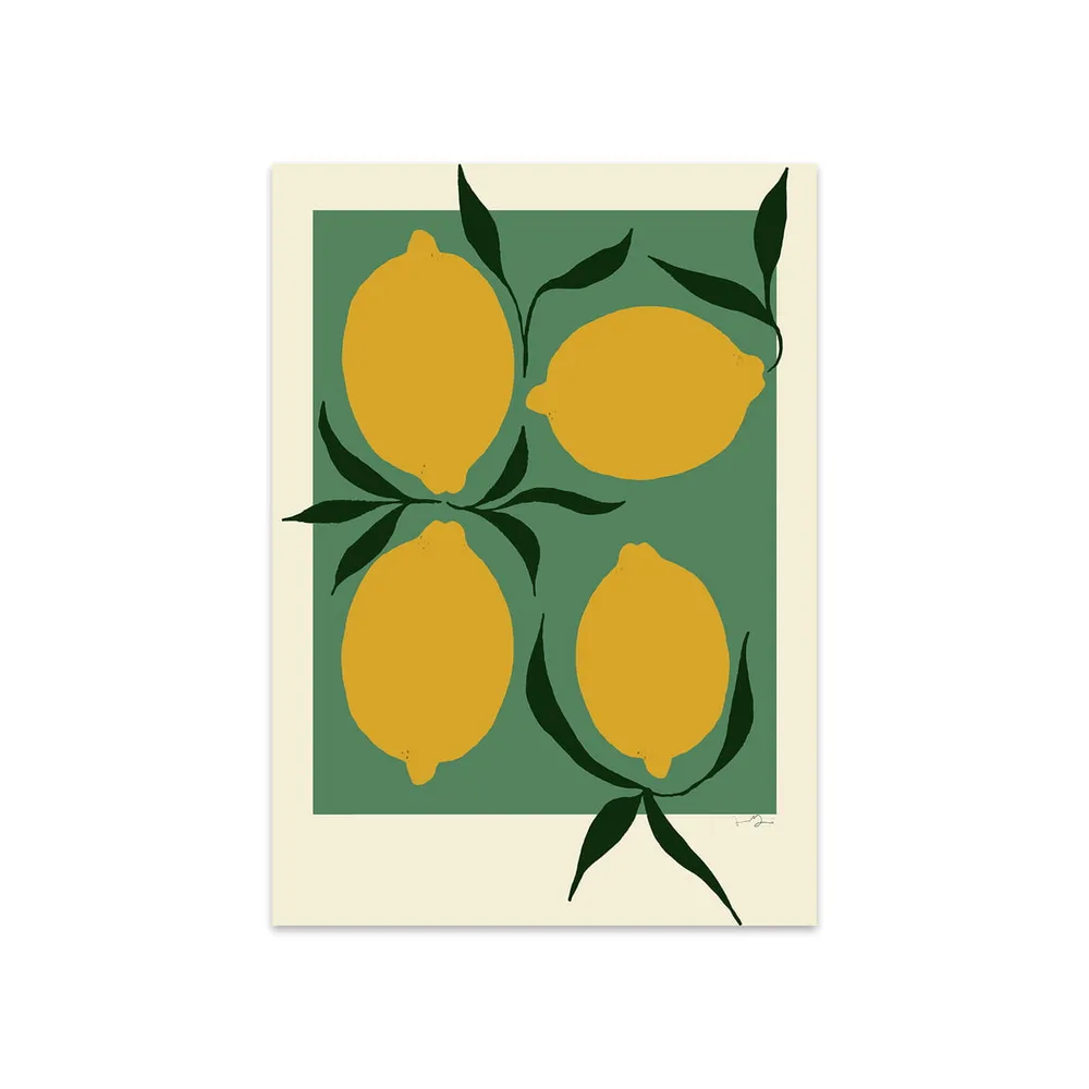 Poster Club - Green Lemon von Anna Mörner