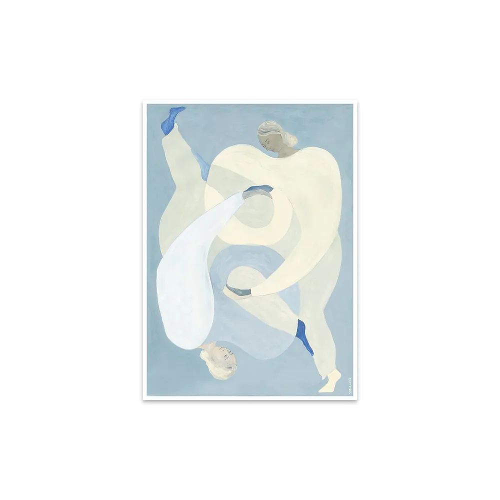 Poster Club - Hold You - Blue von Sofia Lind