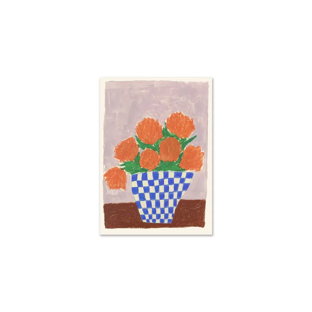 Poster Club - Orange Flowers von Carla Llanos