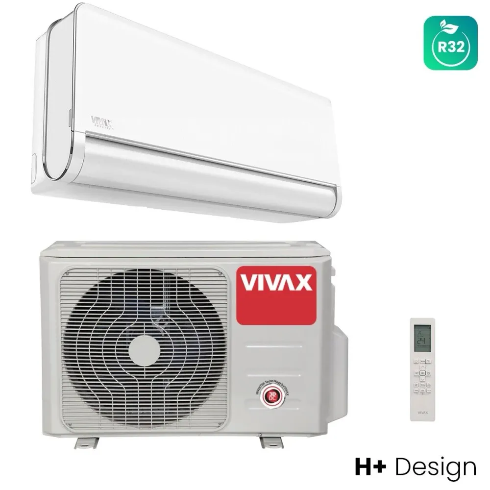 VIVAX H+ Design Weiß Klimagerät Split Klimaanlage R32 WIFI Ready 3D Swing +++
