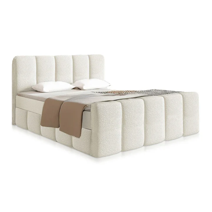 Boxspringbett Manitoba 180x200 cm Creme
