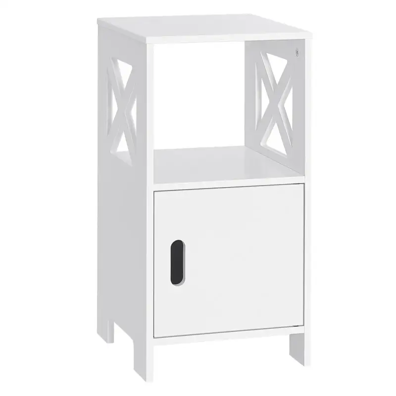 BukkitBow – Kompakter Nachttisch – Hochwertiges MDF – Geräumiger Stauraum – 30 x 60 x 30 cm