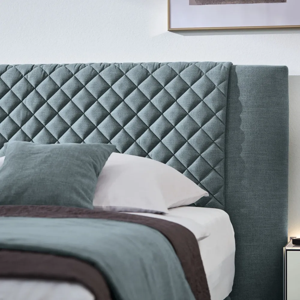 Musterring Boxspringbett Felina Motor 180 x 200 cm, mit Stoffbezug + Motorisierung, E058 Türkis