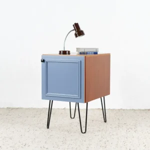 Vintage Nachttisch Kommode Holz Sapelli