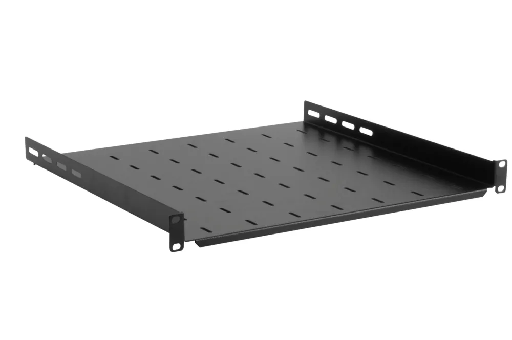 Feste Ablage für 19" RACK-Schrank 1U 450 mm Schwarz