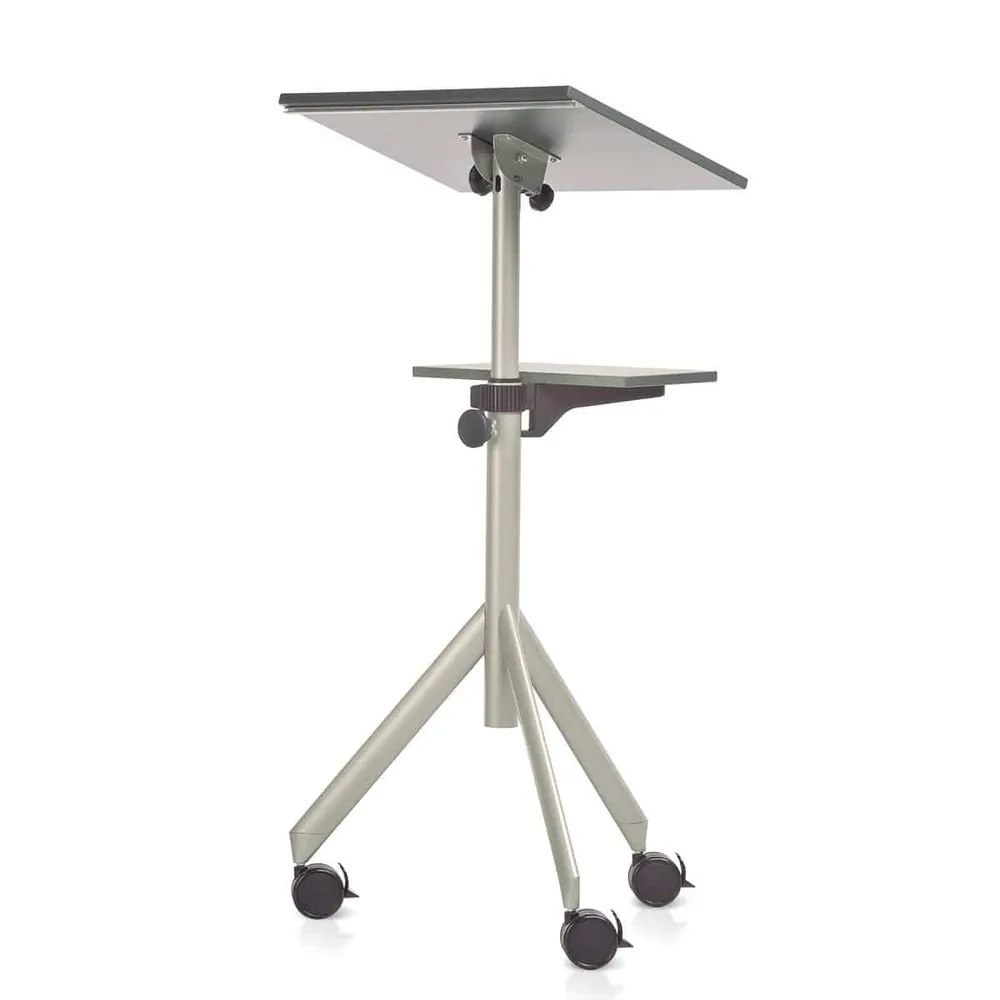 Rednerpult ToMove 2 mit Ablage: grau