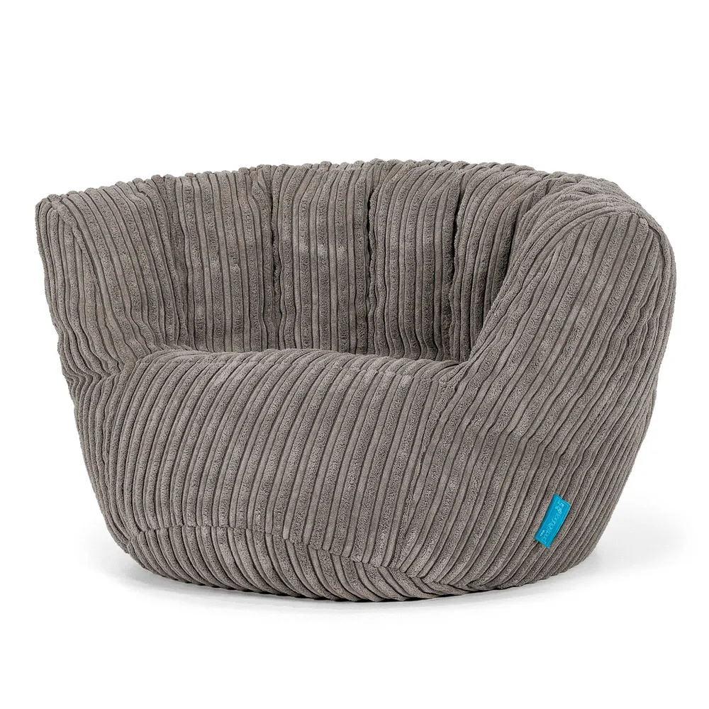 Charles Vintish Kinder Sitzsack 2-6 Jahre - Cord Graphitgrau
