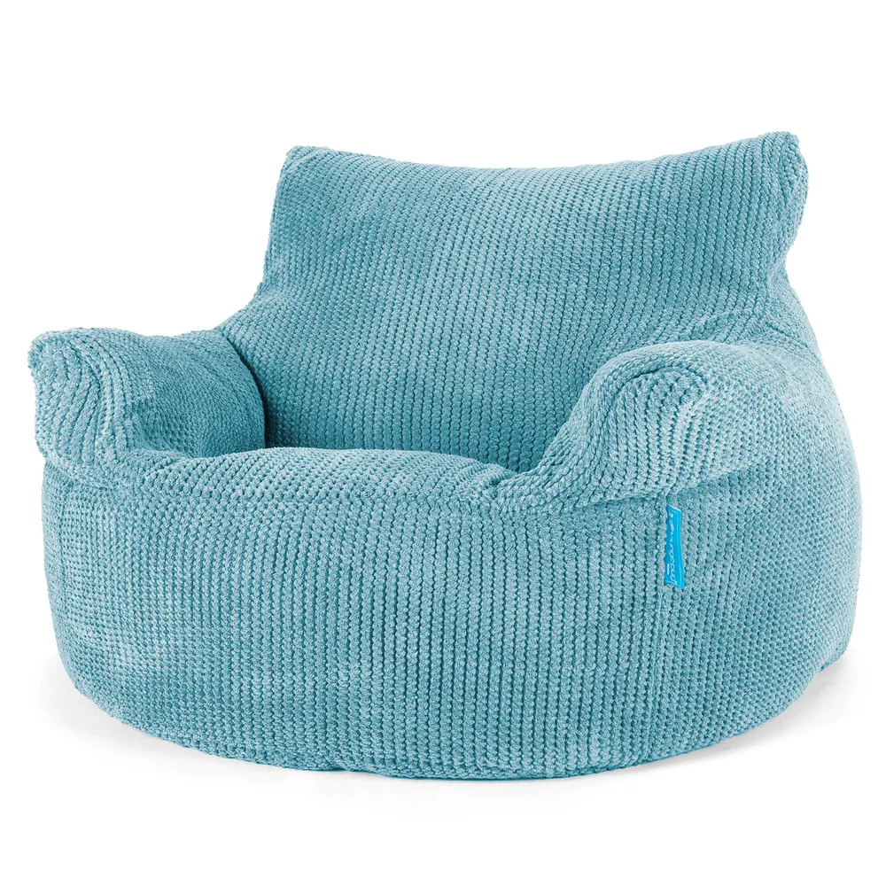 Kindersessel Sitzsack 3-8 jahren - Pom-Pom Türkis