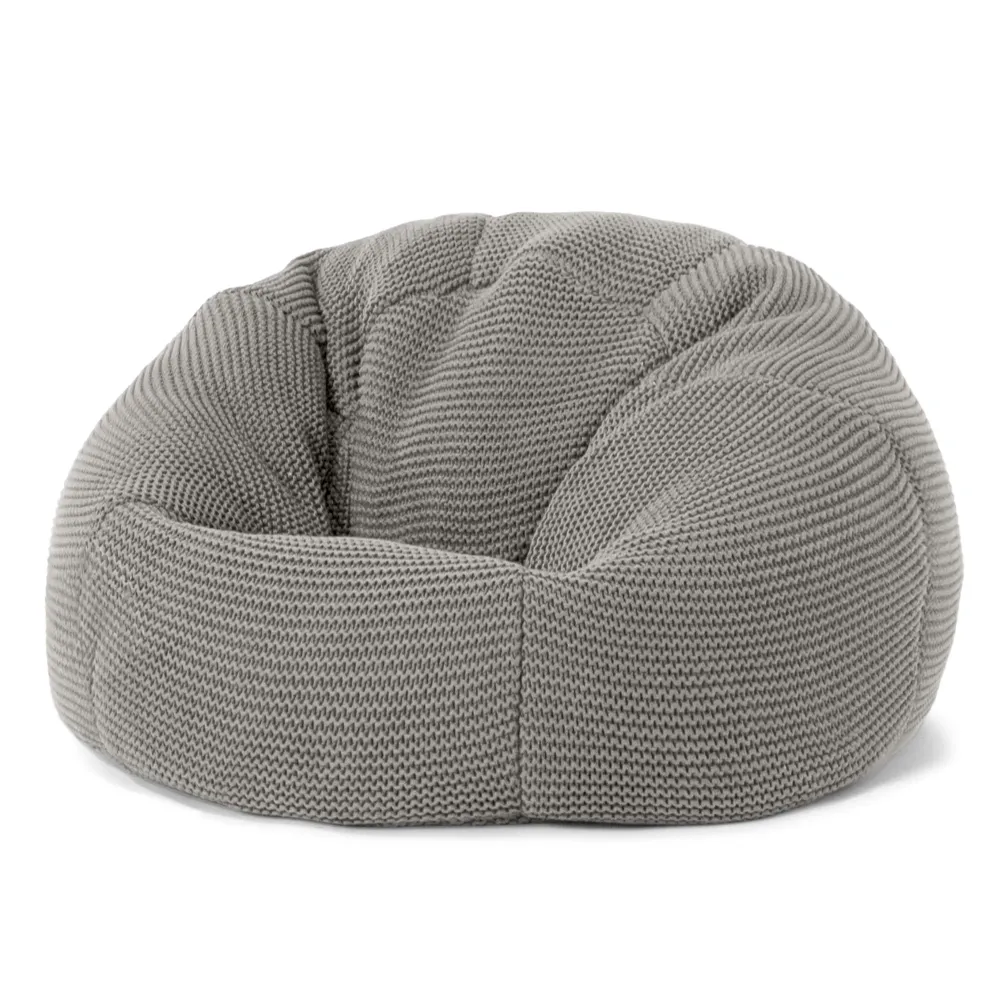Klassicher Kindersessel Sitzsack 1-5 jahren - Ellos Grobgestrickt Grau
