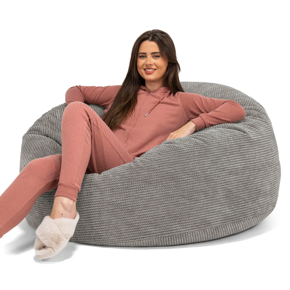 Mammoth Sofa Sitzsack XXL - Pom-Pom Anthrazit