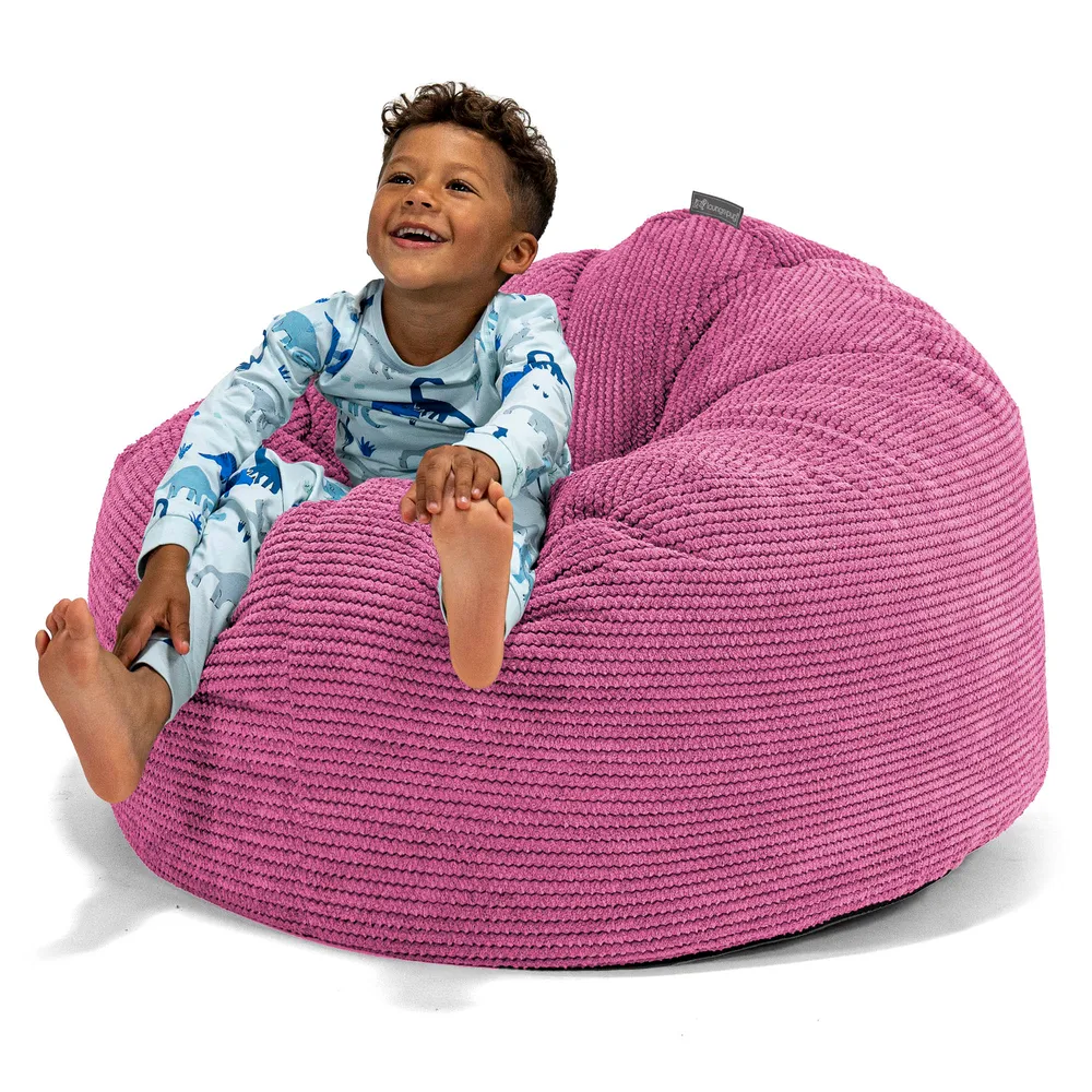 Riesen Kuschel Sitzsack für Kinder 3-8 Jahre - Pom-Pom Pink