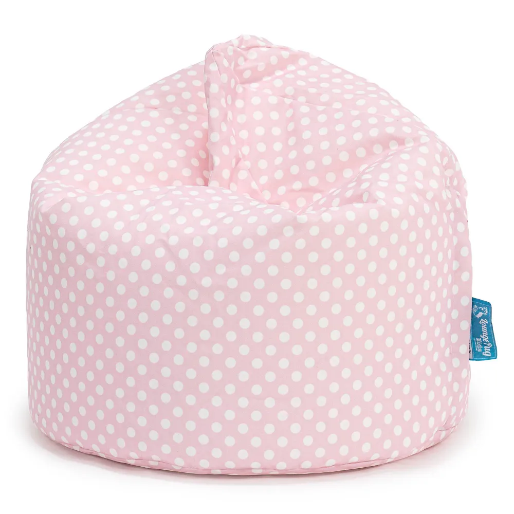 Sitzsack Kinder 2-6 jahren - Druck Pink Getupft