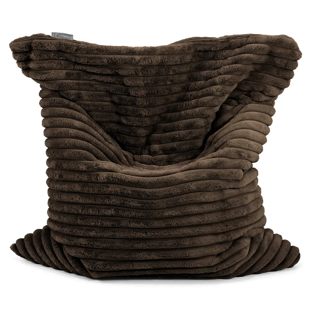 Sitzsack XXL - Ultra Plüsch Cord Nussbraun