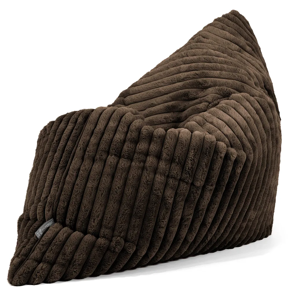 Sitzsack XXL - Ultra Plüsch Cord Nussbraun