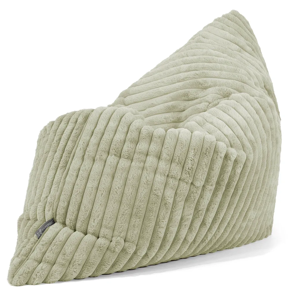 Sitzsack XXL - Ultra Plüsch Cord Salbeigrün
