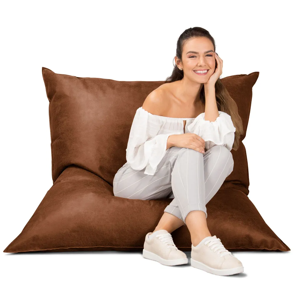 Sitzsack XXL - Vintage Leder Karamell
