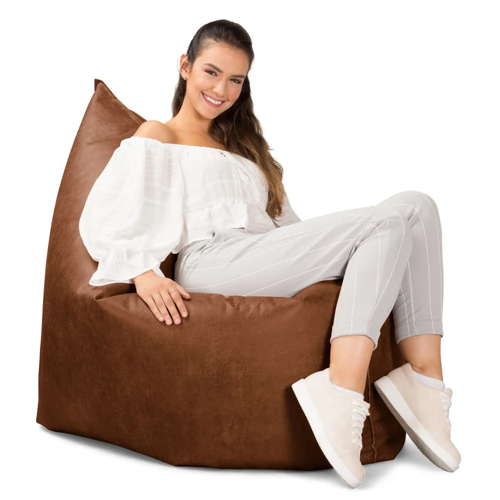 Sitzsack XXL - Vintage Leder Karamell