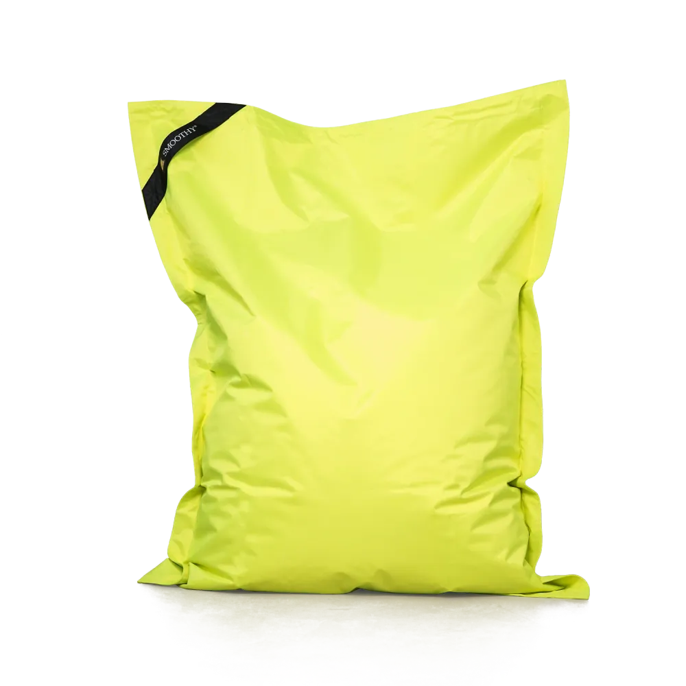 Smoothy Sitzsack - Kinder Sitzkissen - Neon Gelb-Grün