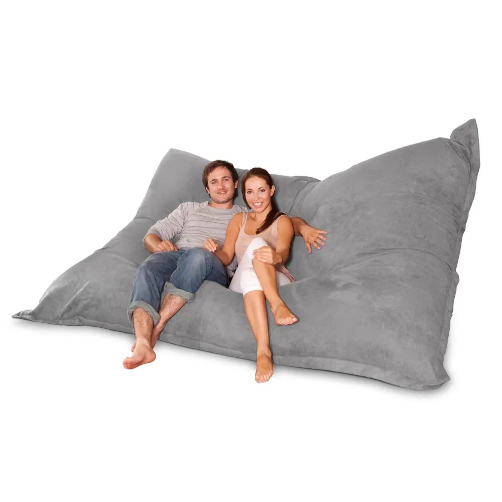 Smoothy Sitzsack - Riesen Sitzkissen XXXXL - Grau