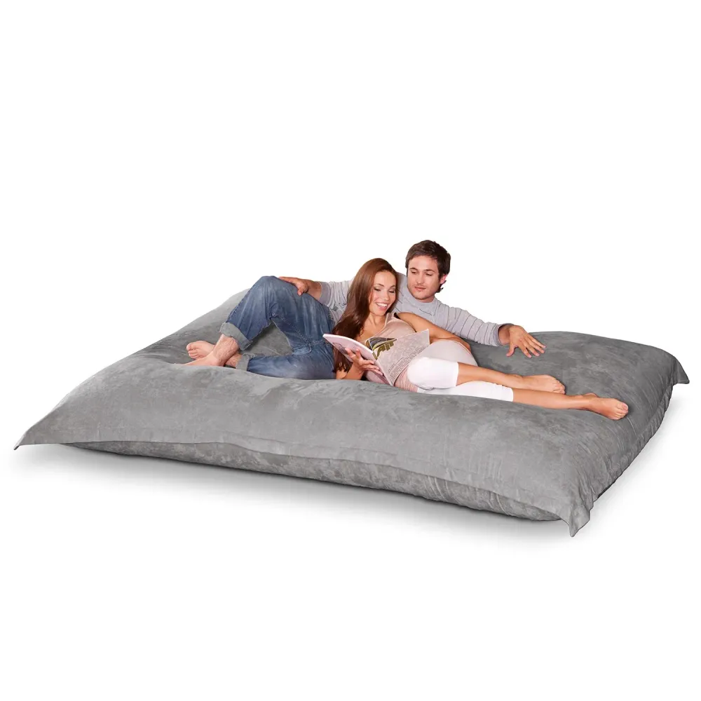 Smoothy Sitzsack - Riesen Sitzkissen XXXXL - Grau