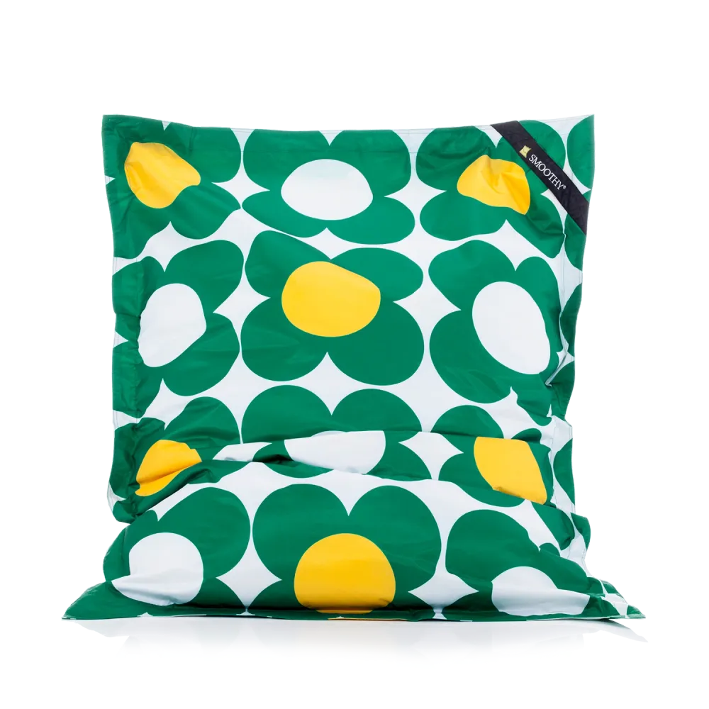 Smoothy Sitzsack - Sitzkissen Nightflower Jr. - Grün-Gelb