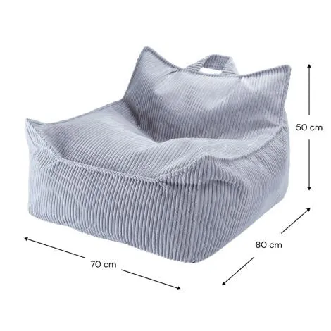 Wigiwama, Sitzsack Kord Beanbag, 'Blueberry Blue'