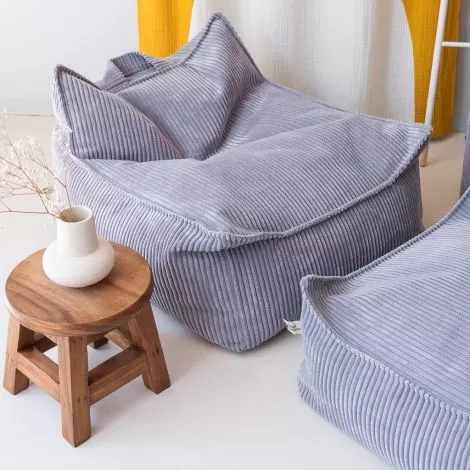 Wigiwama, Sitzsack Kord Beanbag, 'Blueberry Blue'