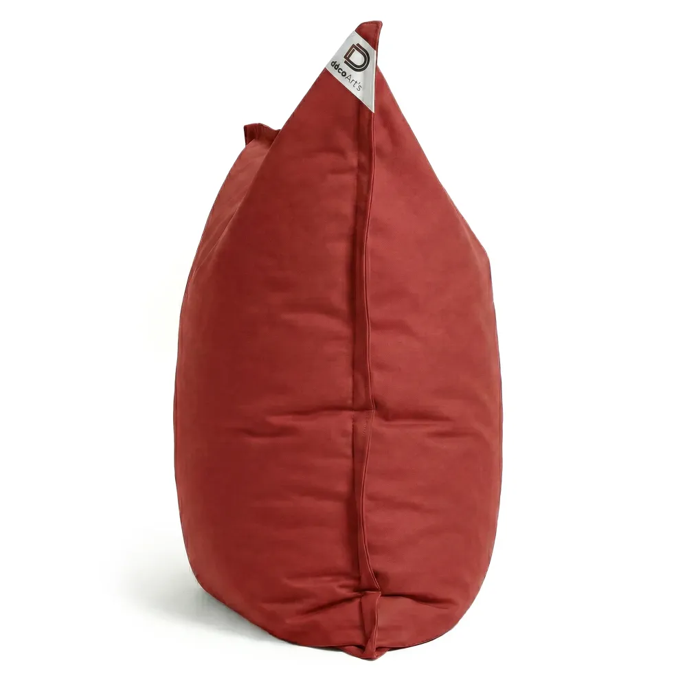 XXL-Riesen-Sitzsack 180x140 Chilirot - Wasserdicht & Abnehmbar (Schaumstoff)