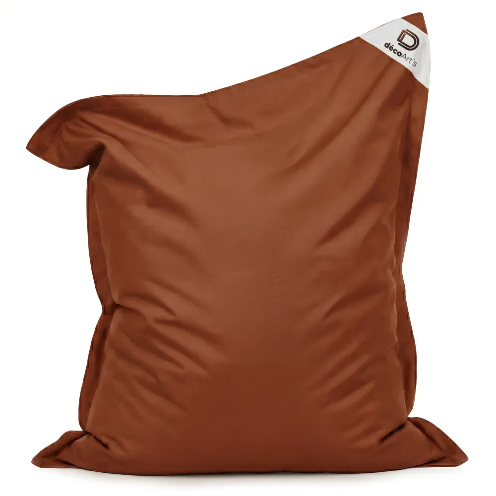 XXL-Riesen-Sitzsack 180x140 Terrakotta - Wasserdicht & Abnehmbar (Schaumstoff)
