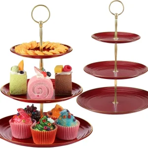 3-stöckiger Cupcake-Ständer Dessert Servierplatte