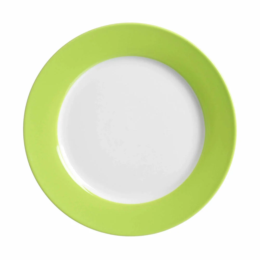 Ritzenhoff & Breker Doppio Dessertteller, Servierteller, Servierplatte, Geschirr, Porzellan, Grün, 20 cm, 515855
