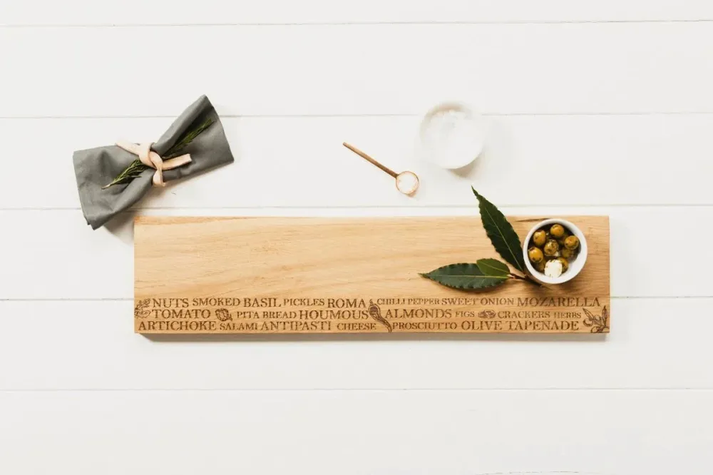 Servierplatte Antipasti Lang - 60x15 - Schottische Eiche - Scottish Made