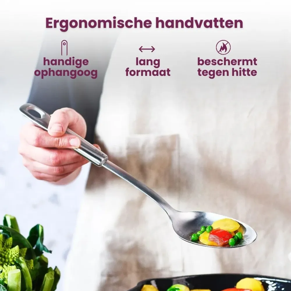 Cosy & Trendy Servierlöffel - Schaumkelle - Löffel mit Öffnungen - Delish Plus - RVS