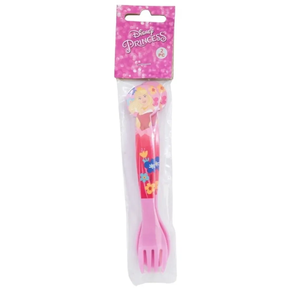 Disney Kinderbesteck Set 2-teilig – Löffel & Gabel mit Motivgriffen