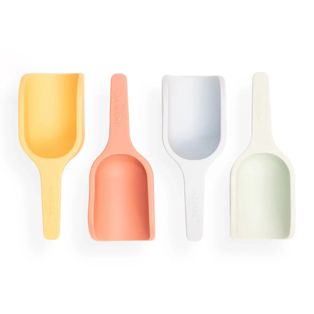 Inspire My Play Silikon spielen Löffel Pastell Mini 4pcs