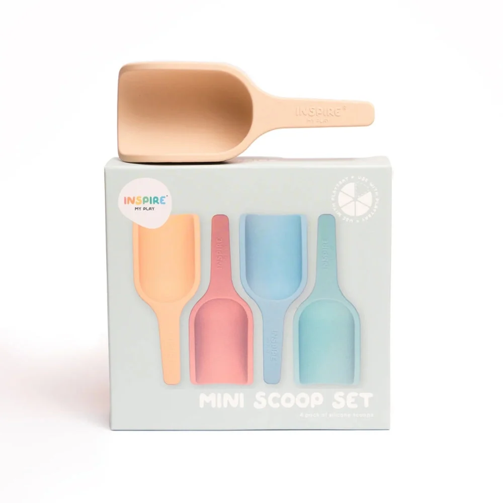Inspire My Play Silikon spielen Löffel Pastell Mini 4pcs