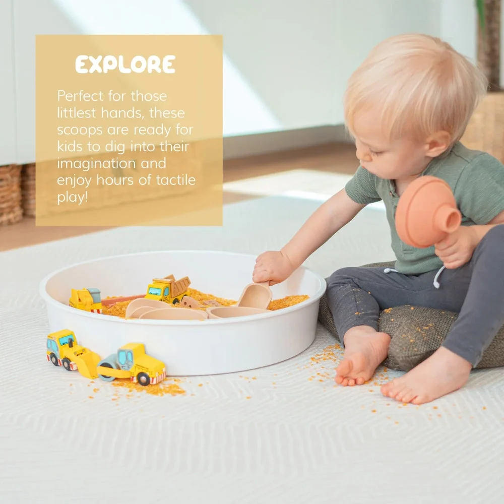 Inspire My Play Silikon spielen Löffel Pastell Mini 4pcs