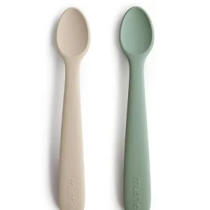 Löffel Silikon 2er-Set I Cambridge Blue/Shifting Sand